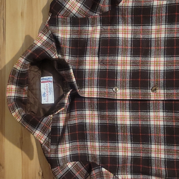 Vintage 70s Plaid Wool Pants and Shirt by Pendleton S-M - Picture 6 of 14